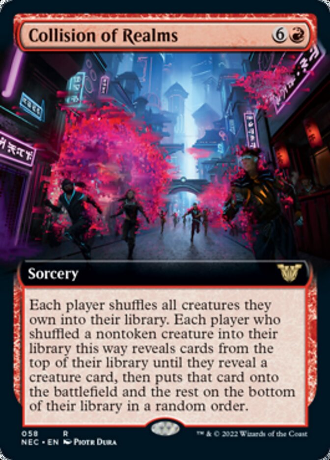 Collision of Realms (Extended Art) [Kamigawa: Neon Dynasty Commander] | Clutch Gaming