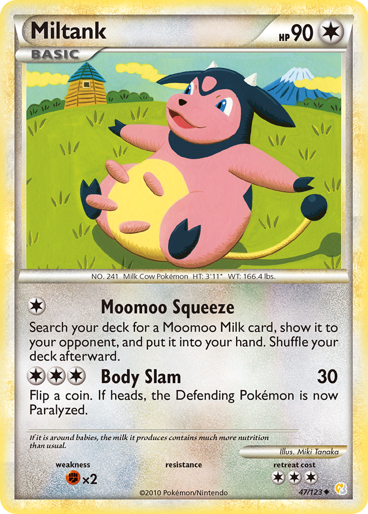 Miltank (47/123) [HeartGold & SoulSilver: Base Set] | Clutch Gaming