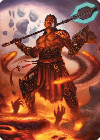 Koth, Fire of Resistance Art Card [Phyrexia: All Will Be One Art Series] | Clutch Gaming