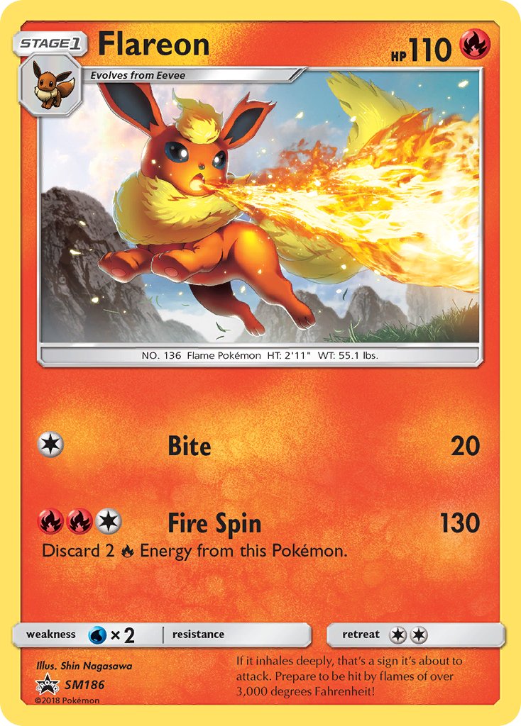 Flareon (SM186) [Sun & Moon: Black Star Promos] | Clutch Gaming