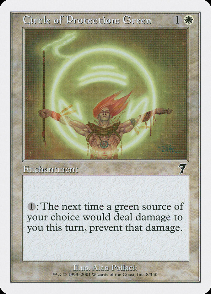 Circle of Protection: Green [Seventh Edition] | Clutch Gaming