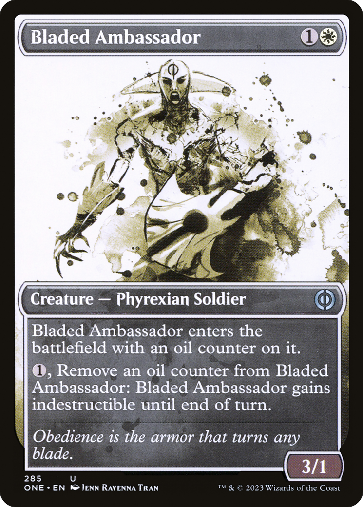 Bladed Ambassador (Showcase Ichor) [Phyrexia: All Will Be One] | Clutch Gaming