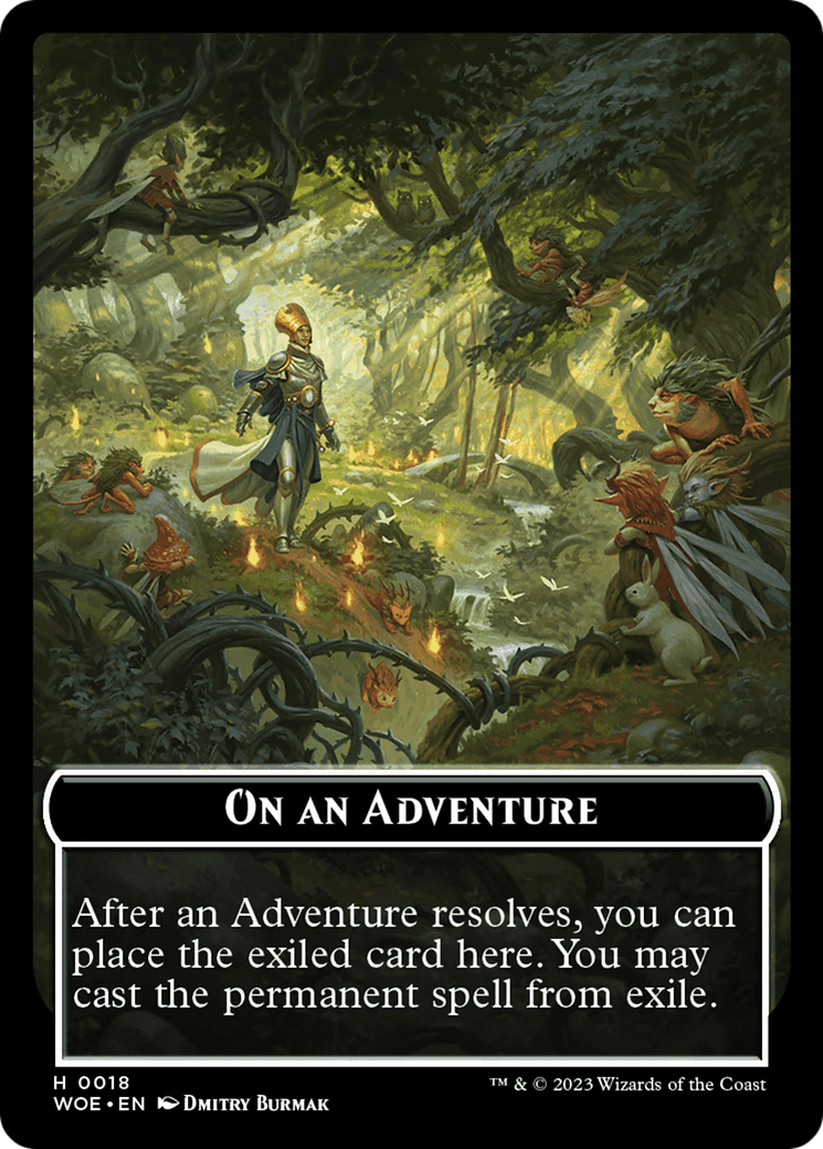 On an Adventure Emblem [Wilds of Eldraine Tokens] | Clutch Gaming