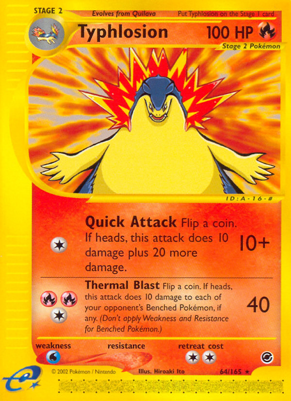 Typhlosion (64/165) [Expedition: Base Set] | Clutch Gaming