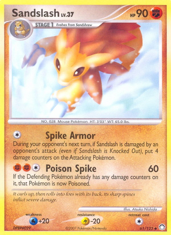 Sandslash (61/123) [Diamond & Pearl: Mysterious Treasures] | Clutch Gaming