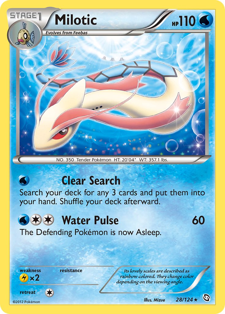 Milotic (28/124) (Theme Deck Exclusive) [Black & White: Dragons Exalted] | Clutch Gaming