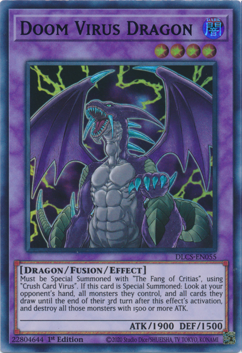 Doom Virus Dragon (Green) [DLCS-EN055] Ultra Rare | Clutch Gaming