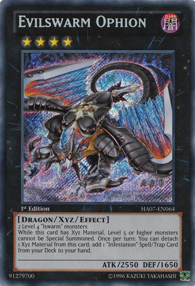 Evilswarm Ophion [HA07-EN064] Secret Rare | Clutch Gaming