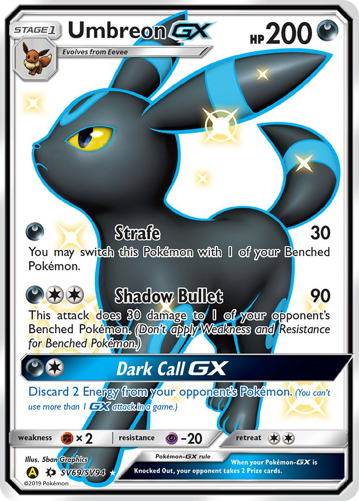 Umbreon GX (SV69/SV94) [Sun & Moon: Hidden Fates - Shiny Vault] | Clutch Gaming