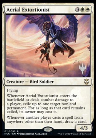 Aerial Extortionist (Promo Pack) [Streets of New Capenna Commander Promos] | Clutch Gaming