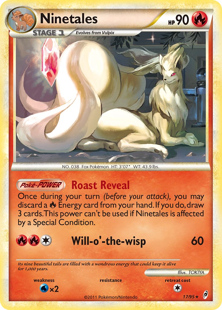 Ninetales (17/95) (Theme Deck Exclusive) [HeartGold & SoulSilver: Call of Legends] | Clutch Gaming