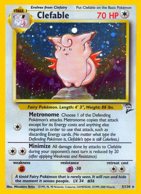 Clefable (5/130) [Base Set 2] | Clutch Gaming