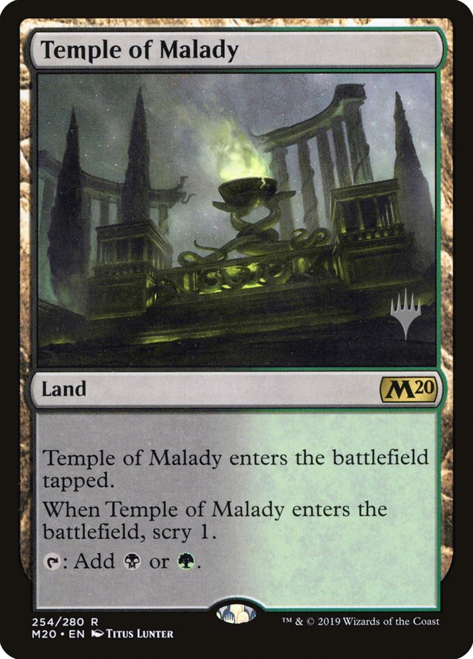 Temple of Malady (Promo Pack) [Core Set 2020 Promos] | Clutch Gaming