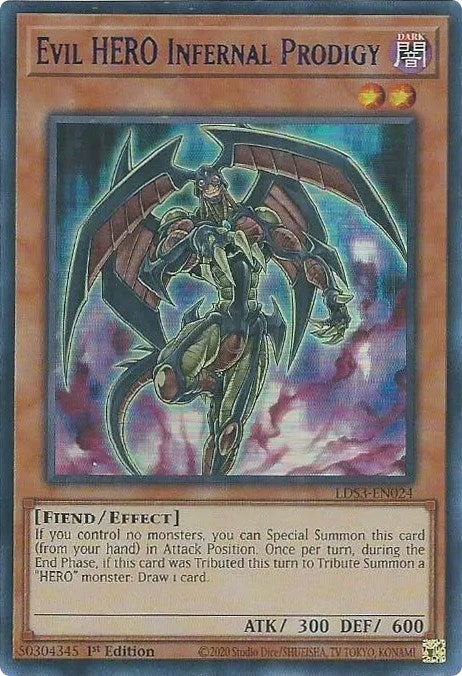 Evil HERO Infernal Prodigy (Blue) [LDS3-EN024] Ultra Rare | Clutch Gaming