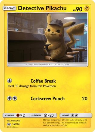 Detective Pikachu (SM190) [Sun & Moon: Black Star Promos] | Clutch Gaming