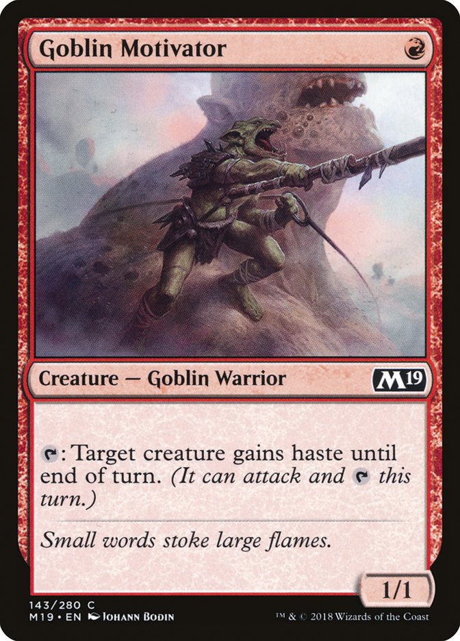 Goblin Motivator [Core Set 2019] | Clutch Gaming