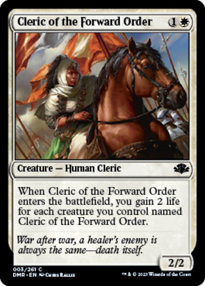 Cleric of the Forward Order [Dominaria Remastered] | Clutch Gaming