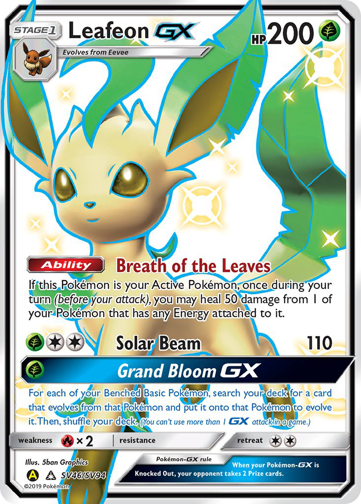 Leafeon GX (SV46/SV94) [Sun & Moon: Hidden Fates - Shiny Vault] | Clutch Gaming