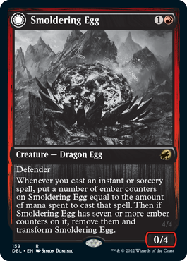 Smoldering Egg // Ashmouth Dragon [Innistrad: Double Feature] | Clutch Gaming