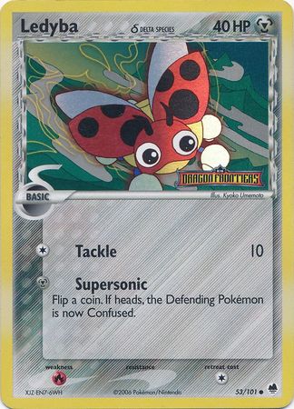 Ledyba (53/101) (Delta Species) (Stamped) [EX: Dragon Frontiers] | Clutch Gaming