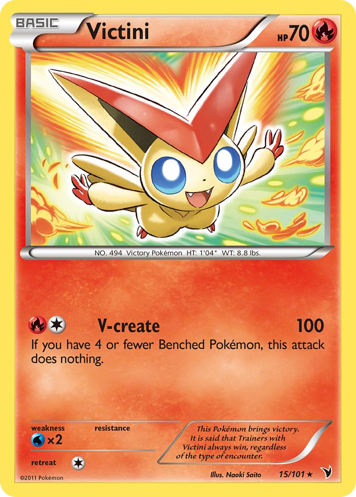 Victini (15/101) (Theme Deck Exclusive) [Black & White: Noble Victories] | Clutch Gaming