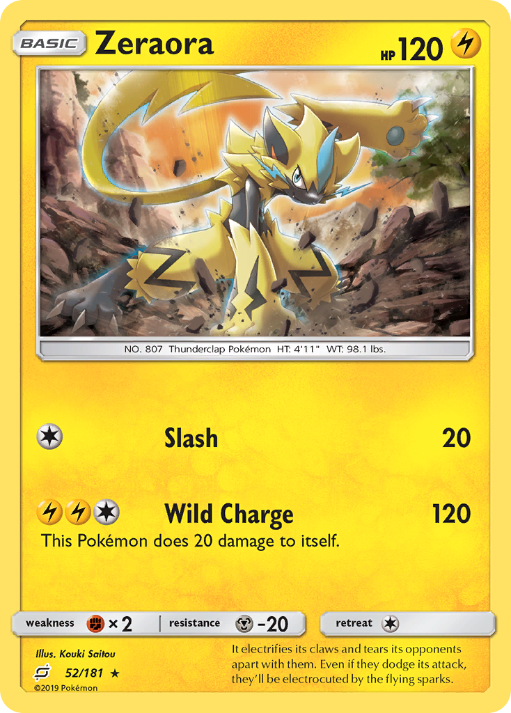 Zeraora (52/181) [Sun & Moon: Team Up] | Clutch Gaming