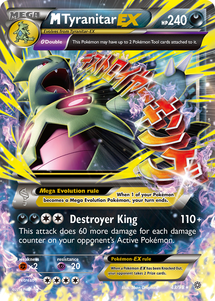 M Tyranitar EX (43/98) [XY: Ancient Origins] | Clutch Gaming