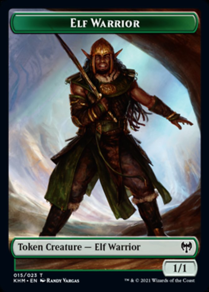 Elf Warrior Token [Kaldheim Tokens] | Clutch Gaming