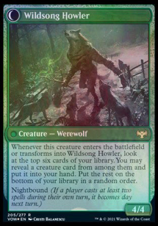 Howlpack Piper // Wildsong Howler [Innistrad: Crimson Vow Prerelease Promos] | Clutch Gaming