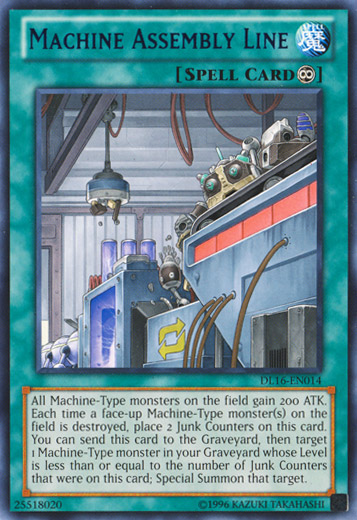 Machine Assembly Line (Blue) [DL16-EN014] Rare | Clutch Gaming