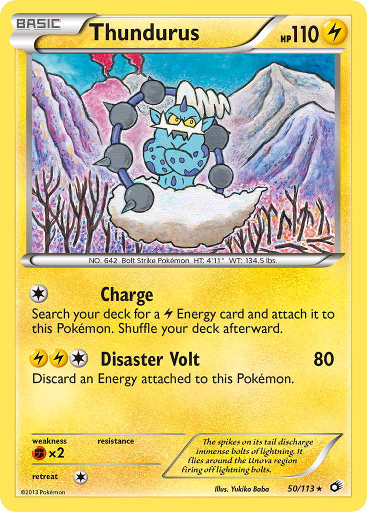 Thundurus (50/113) (Theme Deck Exclusive) [Black & White: Legendary Treasures] | Clutch Gaming