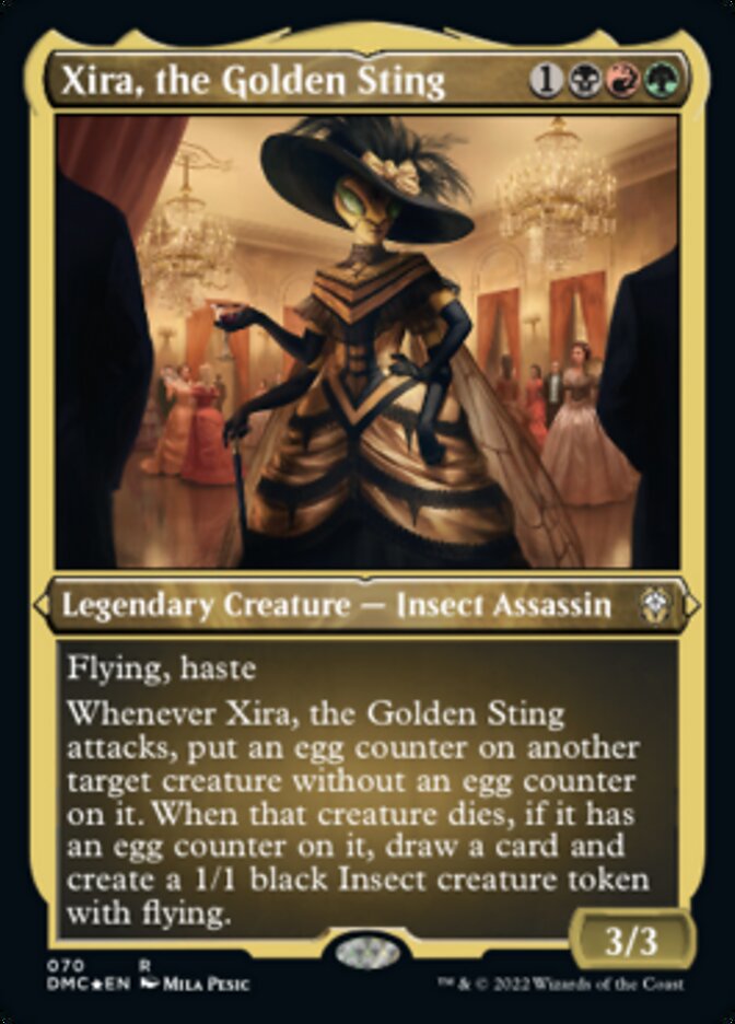 Xira, the Golden Sting (Foil Etched) [Dominaria United Commander] | Clutch Gaming