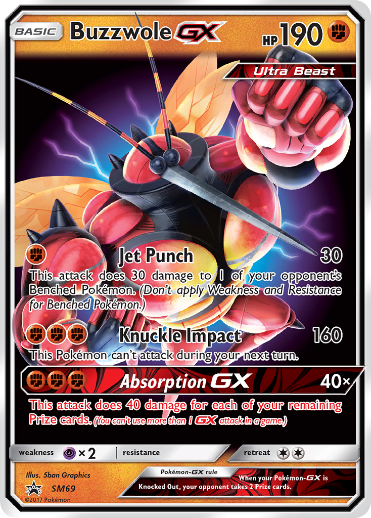 Buzzwole GX (SM69) [Sun & Moon: Black Star Promos] | Clutch Gaming