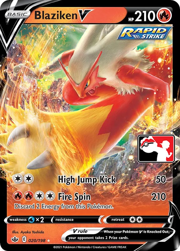 Blaziken V (020/198) [Prize Pack Series One] | Clutch Gaming