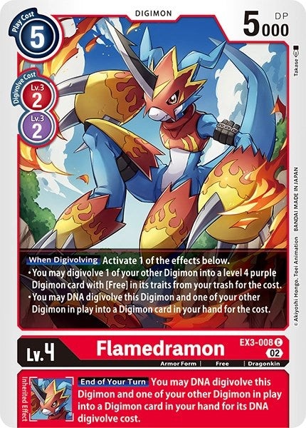 Flamedramon [EX3-008] [Revision Pack Cards] | Clutch Gaming