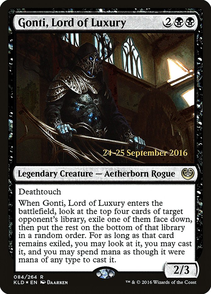 Gonti, Lord of Luxury [Kaladesh Prerelease Promos] | Clutch Gaming