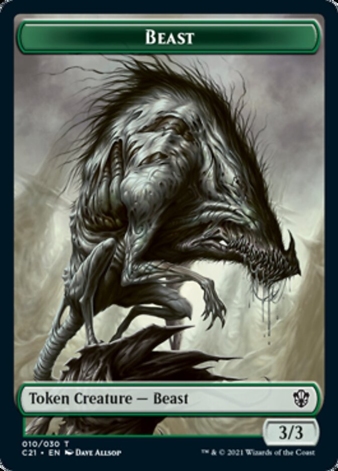 Beast (010) // Whale Double-Sided Token [Commander 2021 Tokens] | Clutch Gaming