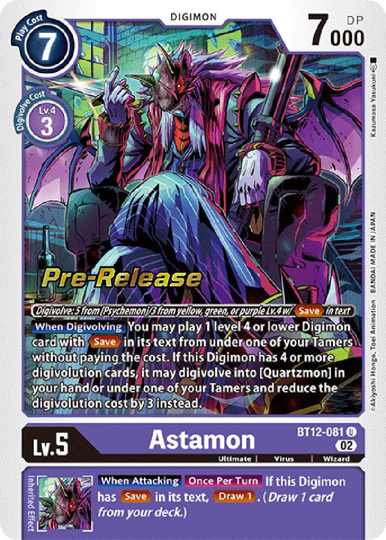 Astamon [BT12-081] [Across Time Pre-Release Cards] | Clutch Gaming