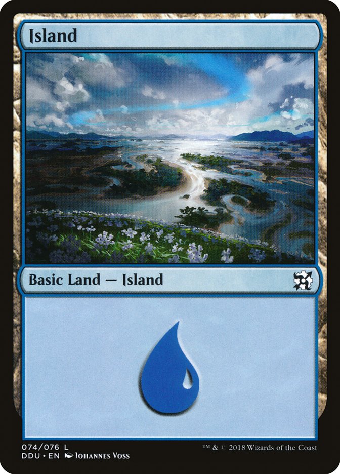 Island (74) [Duel Decks: Elves vs. Inventors] | Clutch Gaming