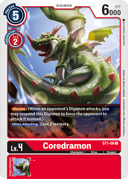 Coredramon [ST1-06] [Starter Deck: Gaia Red] | Clutch Gaming