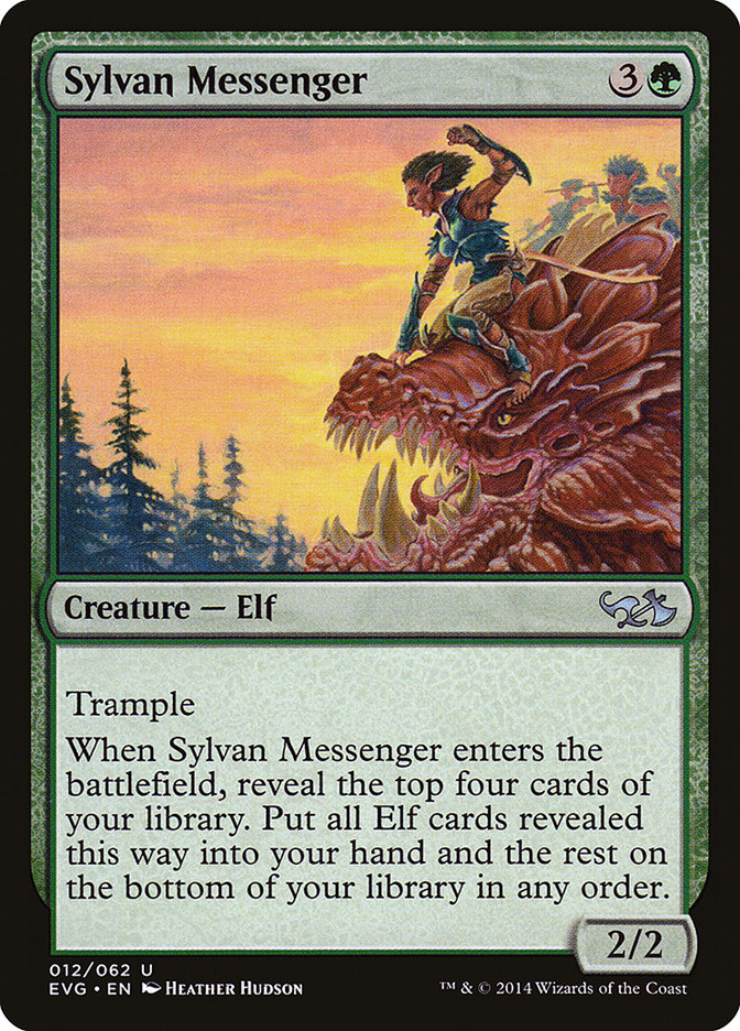 Sylvan Messenger (Elves vs. Goblins) [Duel Decks Anthology] | Clutch Gaming