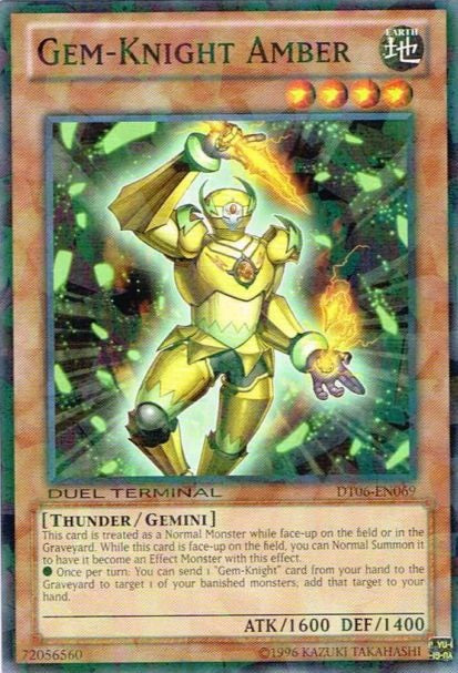 Gem-Knight Amber [DT06-EN069] Common | Clutch Gaming