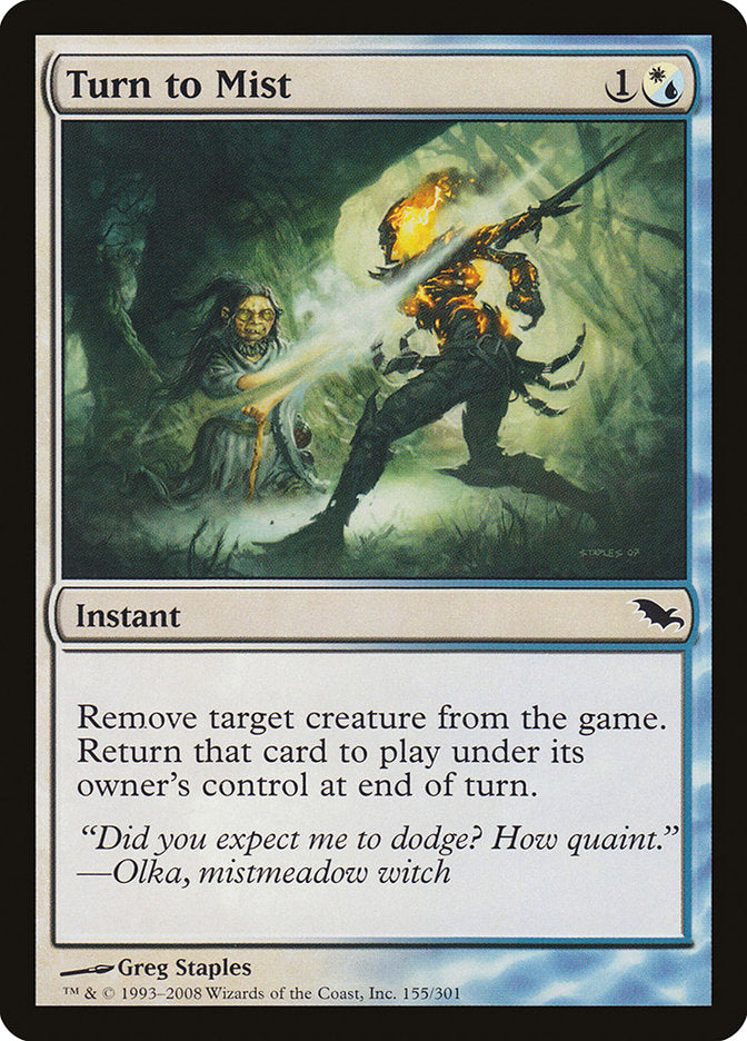 Turn to Mist [Shadowmoor] | Clutch Gaming