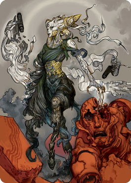 Tamiyo, Compleated Sage Art Card [Kamigawa: Neon Dynasty Art Series] | Clutch Gaming