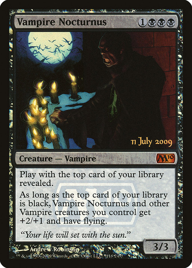 Vampire Nocturnus [Magic 2010 Prerelease Promos] | Clutch Gaming