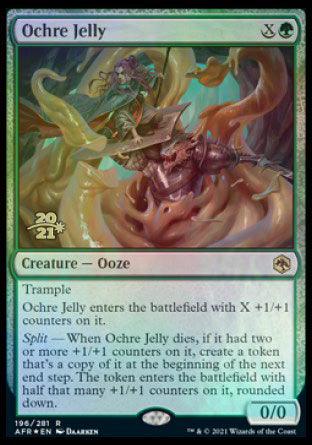 Ochre Jelly [Dungeons & Dragons: Adventures in the Forgotten Realms Prerelease Promos] | Clutch Gaming