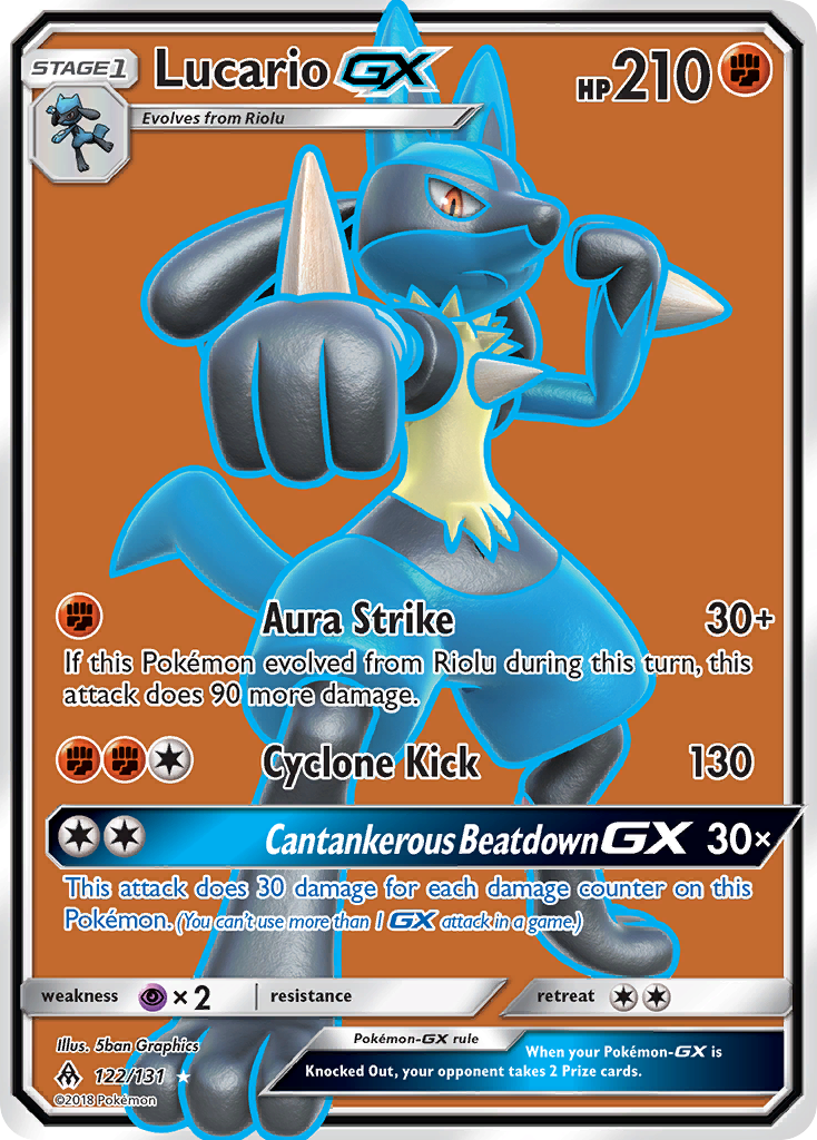 Lucario GX (122/131) [Sun & Moon: Forbidden Light] | Clutch Gaming