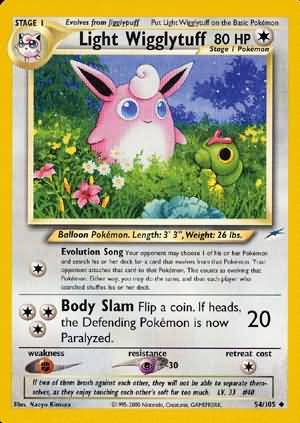 Light Wigglytuff (54/105) [Neo Destiny Unlimited] | Clutch Gaming