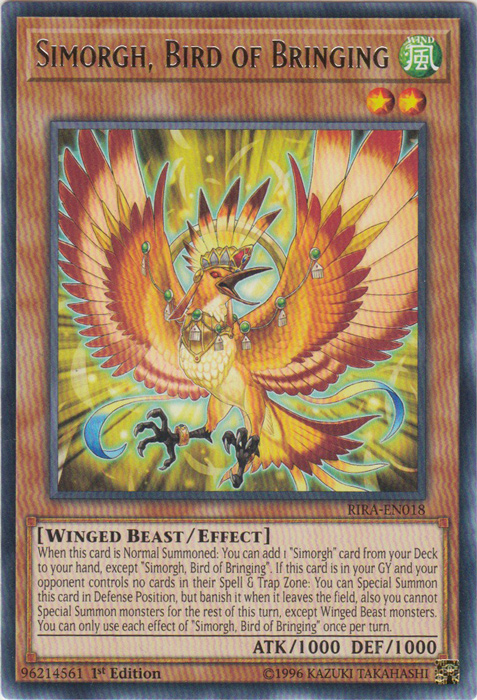 Simorgh, Bird of Bringing [RIRA-EN018] Rare | Clutch Gaming