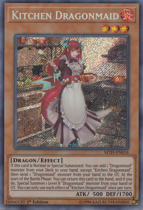 Kitchen Dragonmaid [MYFI-EN018] Secret Rare | Clutch Gaming